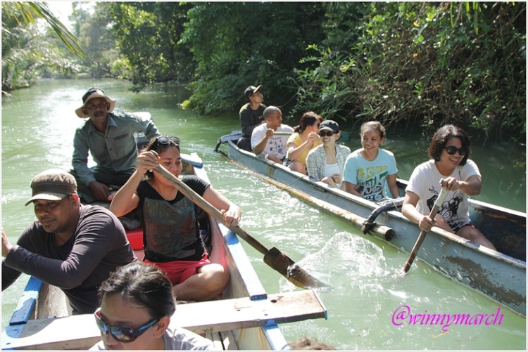 Canoeing in Ujung Kulon