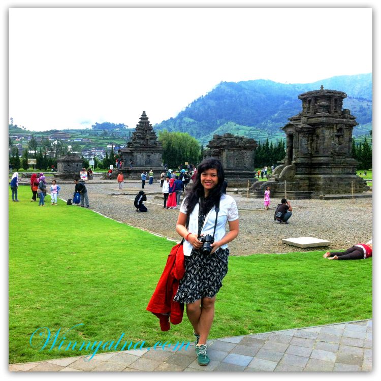 aku di Candi Arjuna