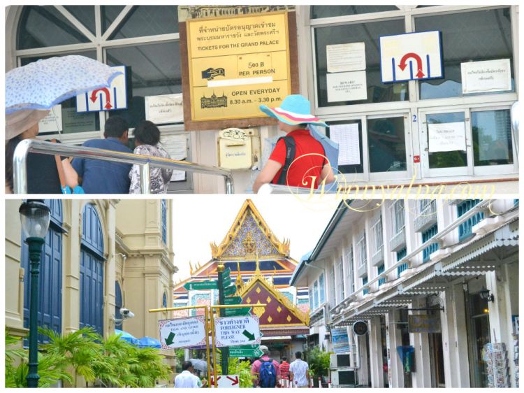 Tiket masuk ke Grand Pallace