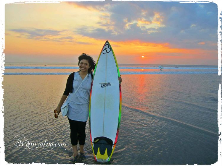 Aku di Pantai Kuta