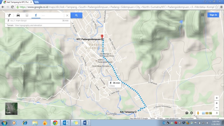 Peta padangsidempuan