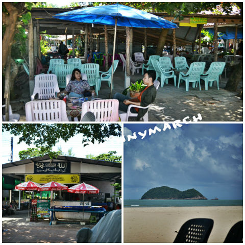 Makan siang di Pantai Songkhla