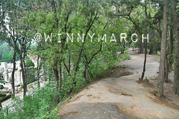 Jalanan ke Ruins of Yuanmingyuan 