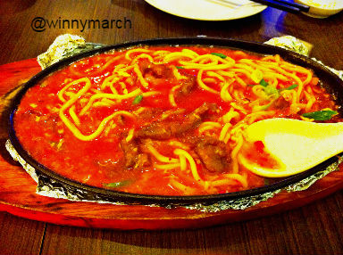 mie hot plate daging jala-jala