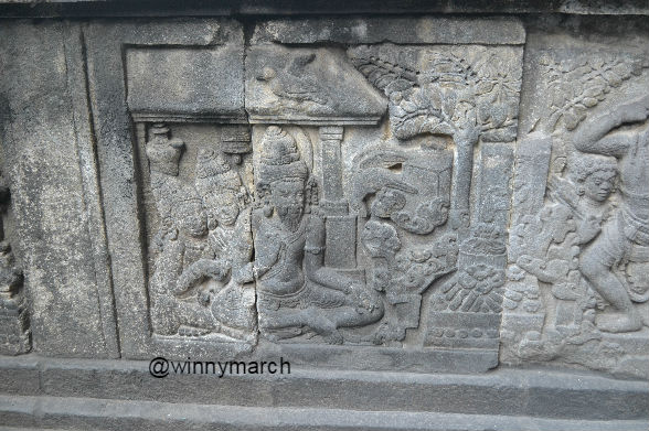 Relief di Candi Prambanan 