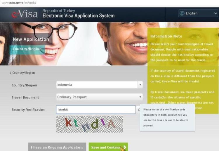 Langkah Membuat E-Visa Turki