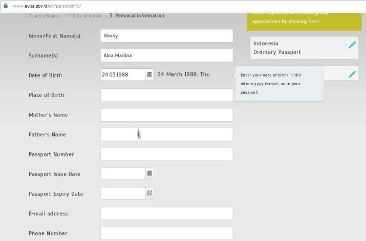 Langkah Membuat E-Visa Turki