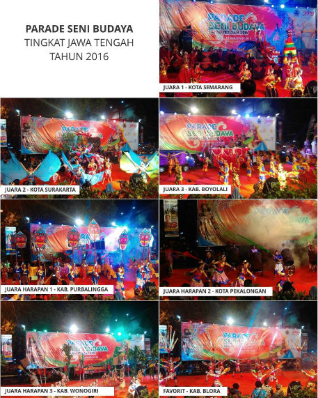 Juara Parade Seni dan Budaya Jawa Tengah
